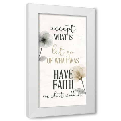 Open Bloom 3 White Modern Wood Framed Art Print by Allen, Kimberly