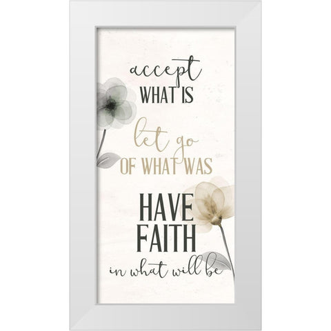 Open Bloom 3 White Modern Wood Framed Art Print by Allen, Kimberly