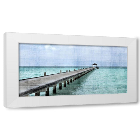 Paradise White Modern Wood Framed Art Print by Allen, Kimberly
