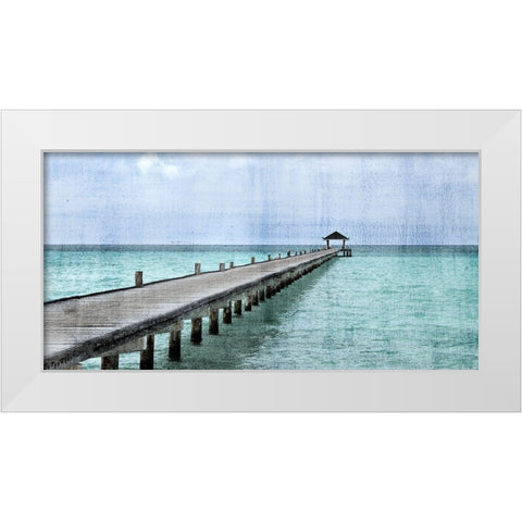 Paradise White Modern Wood Framed Art Print by Allen, Kimberly