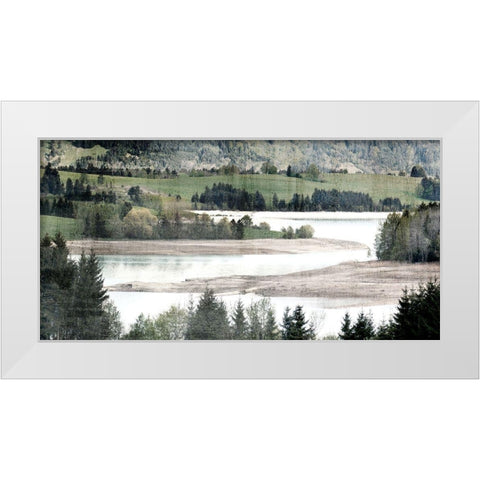 River Rum White Modern Wood Framed Art Print by Allen, Kimberly