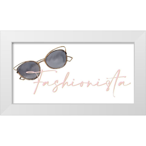 Fashionista 1 White Modern Wood Framed Art Print by Allen, Kimberly