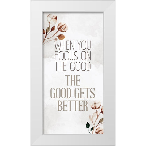 The Good White Modern Wood Framed Art Print by Allen, Kimberly