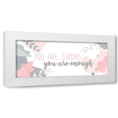 Affirmations 3 White Modern Wood Framed Art Print by Allen, Kimberly