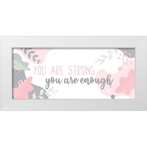 Affirmations 3 White Modern Wood Framed Art Print by Allen, Kimberly