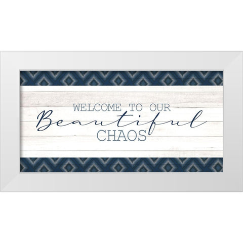 Beautiful Chaos White Modern Wood Framed Art Print by Allen, Kimberly