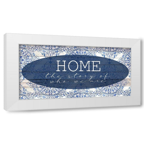 Home Story White Modern Wood Framed Art Print by Allen, Kimberly