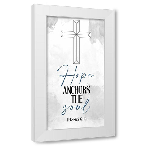 Faith Hope 2 White Modern Wood Framed Art Print by Allen, Kimberly