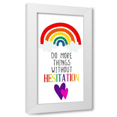 Do More White Modern Wood Framed Art Print by Allen, Kimberly