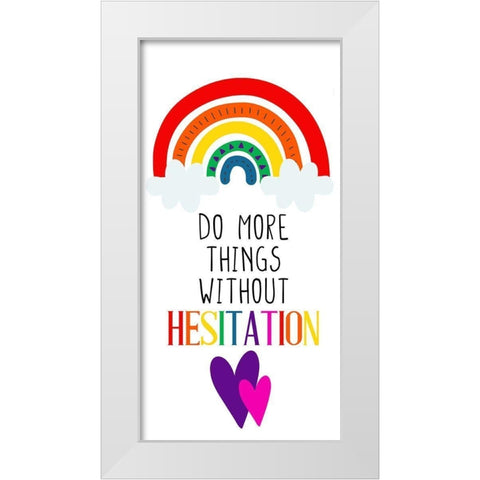 Do More White Modern Wood Framed Art Print by Allen, Kimberly