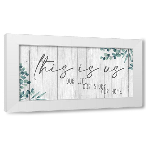 Our Panel v2 White Modern Wood Framed Art Print by Allen, Kimberly