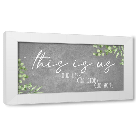 Our White Modern Wood Framed Art Print by Allen, Kimberly