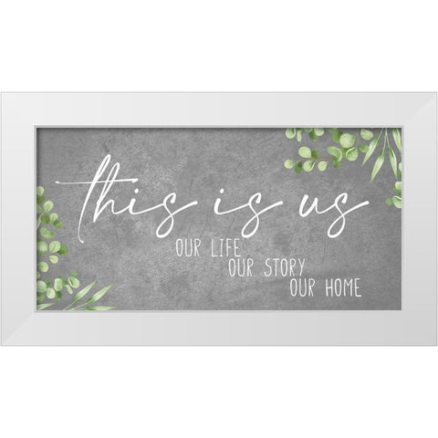 Our White Modern Wood Framed Art Print by Allen, Kimberly