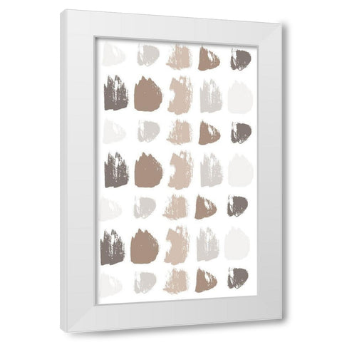 Paint Daubs 1 White Modern Wood Framed Art Print by Allen, Kimberly