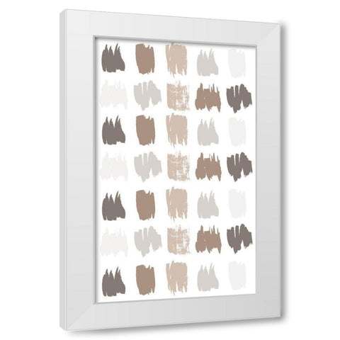 Paint Daubs 2 White Modern Wood Framed Art Print by Allen, Kimberly
