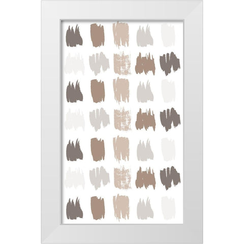 Paint Daubs 2 White Modern Wood Framed Art Print by Allen, Kimberly