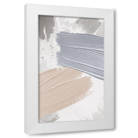 Strokes 1 White Modern Wood Framed Art Print by Allen, Kimberly