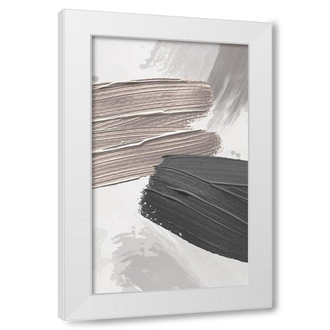 Strokes 2 White Modern Wood Framed Art Print by Allen, Kimberly