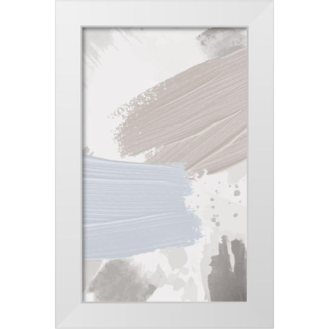 Strokes 3 White Modern Wood Framed Art Print by Allen, Kimberly