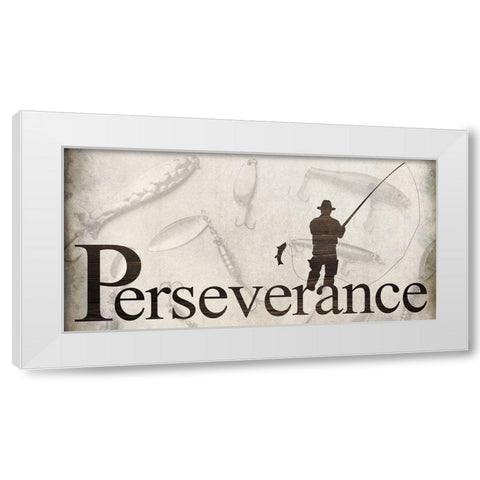 Perseverance White Modern Wood Framed Art Print by Allen, Kimberly