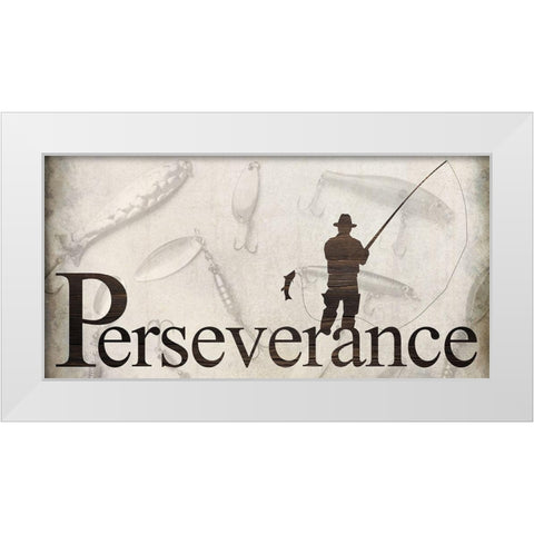 Perseverance White Modern Wood Framed Art Print by Allen, Kimberly