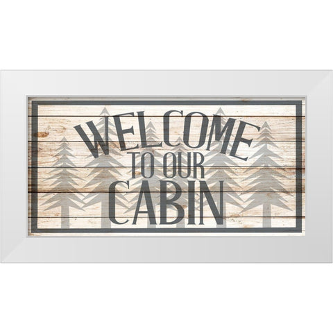 Lake House 9 White Modern Wood Framed Art Print by Allen, Kimberly