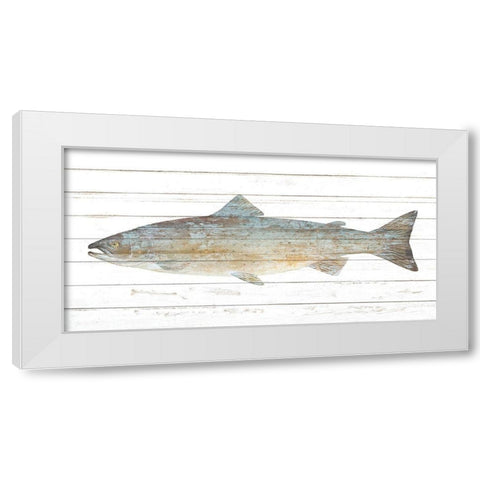 Trout 1 White Modern Wood Framed Art Print by Allen, Kimberly