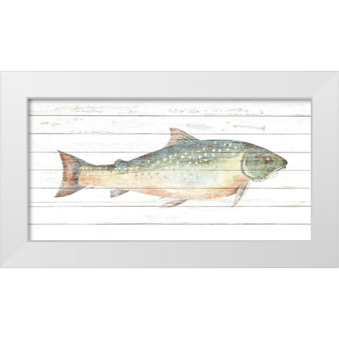 Trout 2 White Modern Wood Framed Art Print by Allen, Kimberly
