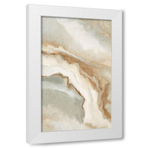 Neutral Stream 1 White Modern Wood Framed Art Print by Allen, Kimberly