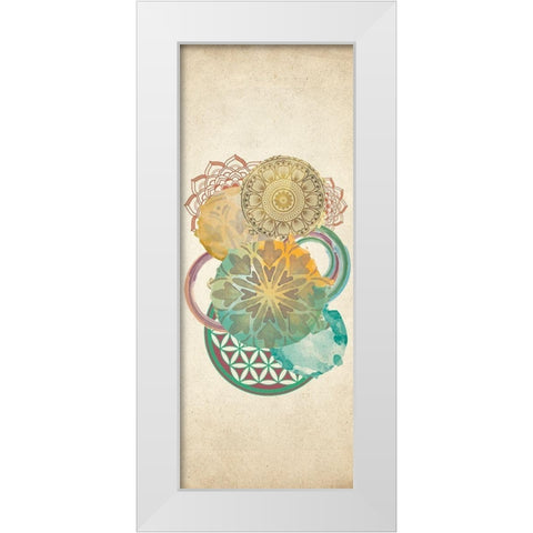 Circled 2 White Modern Wood Framed Art Print by Allen, Kimberly