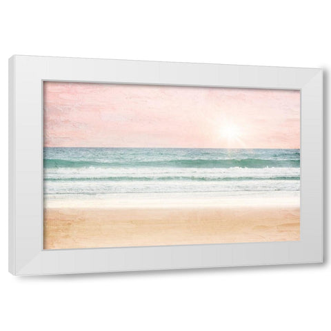 Sunset White Modern Wood Framed Art Print by Allen, Kimberly