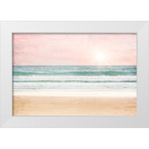 Sunset White Modern Wood Framed Art Print by Allen, Kimberly