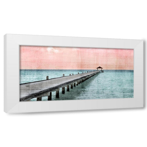Paradise Pink White Modern Wood Framed Art Print by Allen, Kimberly