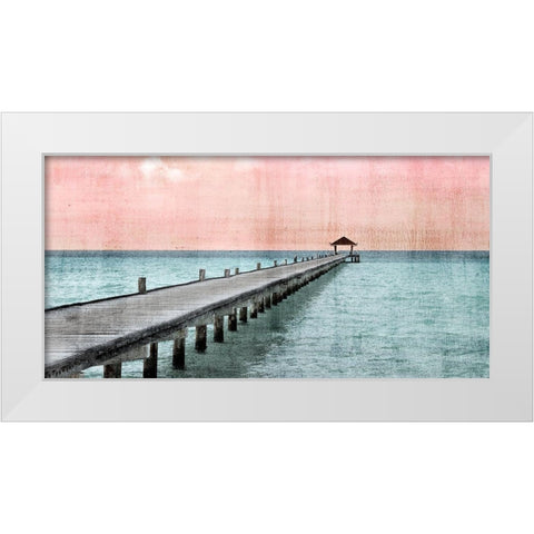 Paradise Pink White Modern Wood Framed Art Print by Allen, Kimberly