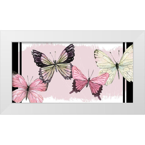 Brave Wings 3 White Modern Wood Framed Art Print by Allen, Kimberly