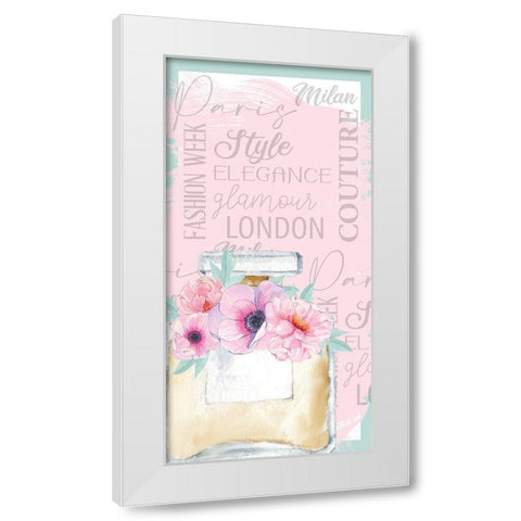 Perfume 1 White Modern Wood Framed Art Print by Allen, Kimberly