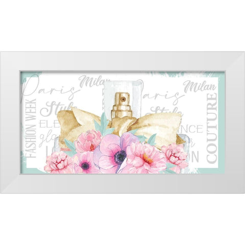 Perfume 3 White Modern Wood Framed Art Print by Allen, Kimberly
