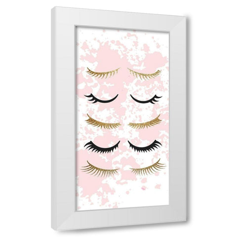 Lashes White Modern Wood Framed Art Print by Allen, Kimberly