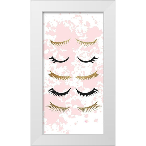 Lashes White Modern Wood Framed Art Print by Allen, Kimberly