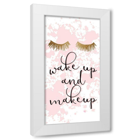 Make UP White Modern Wood Framed Art Print by Allen, Kimberly