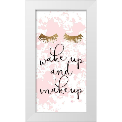 Make UP White Modern Wood Framed Art Print by Allen, Kimberly