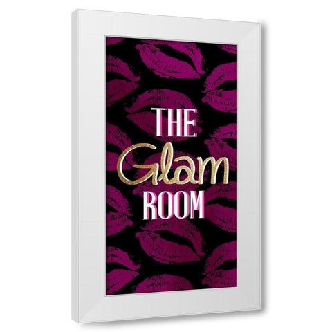 The Glam Room White Modern Wood Framed Art Print by Allen, Kimberly