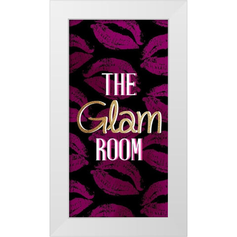 The Glam Room White Modern Wood Framed Art Print by Allen, Kimberly
