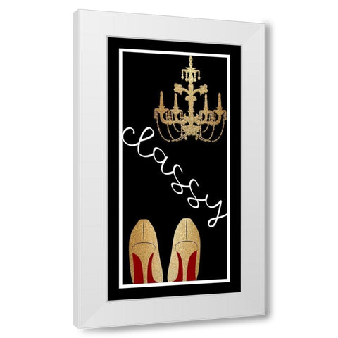 Classy White Modern Wood Framed Art Print by Allen, Kimberly