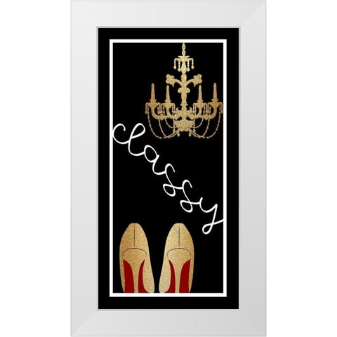Classy White Modern Wood Framed Art Print by Allen, Kimberly
