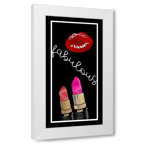 Fabulous White Modern Wood Framed Art Print by Allen, Kimberly