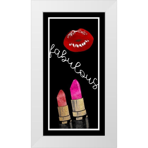Fabulous White Modern Wood Framed Art Print by Allen, Kimberly