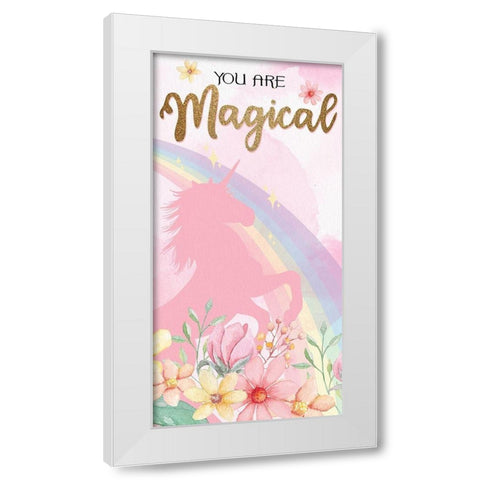 You are Magic 1 v2 White Modern Wood Framed Art Print by Allen, Kimberly
