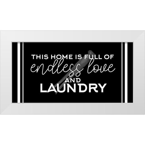 Endless Love And Laundry White Modern Wood Framed Art Print by Allen, Kimberly