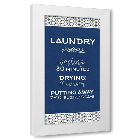 Business Days White Modern Wood Framed Art Print by Allen, Kimberly